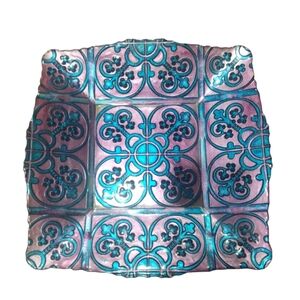 Arda Cam Colorful Decorative Hand Painted Platter